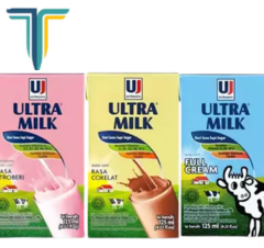 Susu UltraMilk [ Full Cream,Chocolate,Stoberi ] 125 Ml